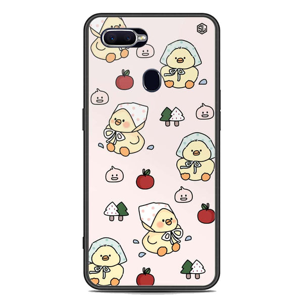 Cute Chic Series Soft Phone Case - Premium Glass Case - Design 2 - Oppo A7x