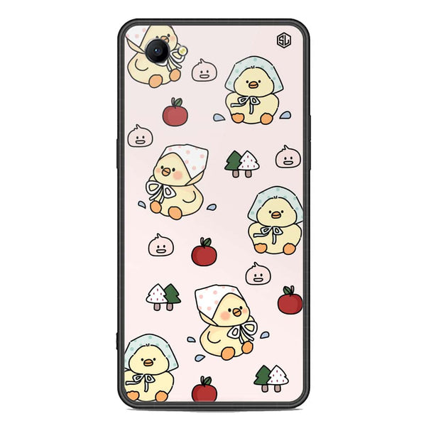 Cute Chic Series Soft Phone Case - Premium Glass Case - Design 2 - Oppo A1