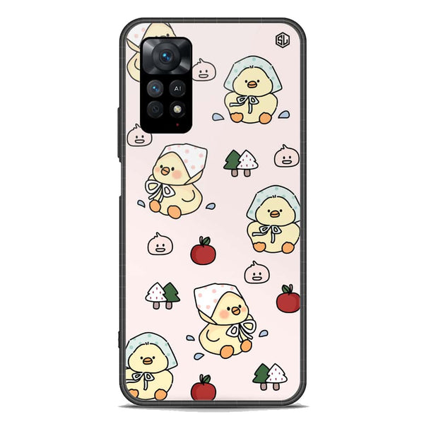 Cute Chic Series Soft Phone Case - Premium Glass Case - Design 2 - Xiaomi Redmi Note 11E Pro