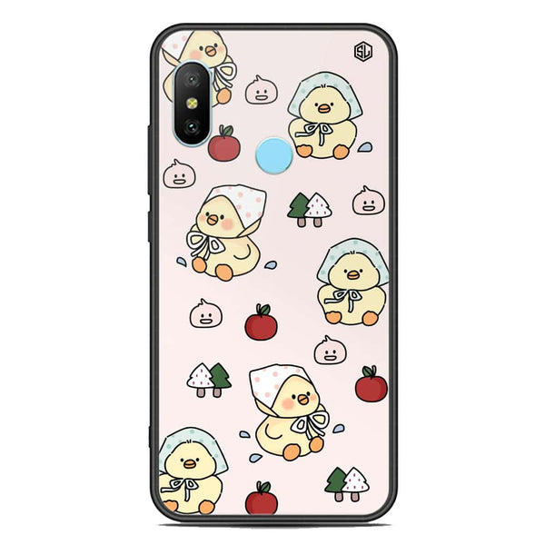 Cute Chic Series Soft Phone Case - Premium Glass Case - Design 2 - Xiaomi Redmi Note 6