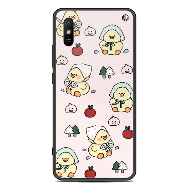 Cute Chic Series Soft Phone Case - Premium Glass Case - Design 2 - Xiaomi Redmi 9A