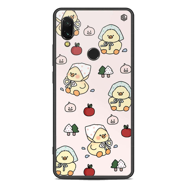 Cute Chic Series Soft Phone Case - Premium Glass Case - Design 2 - Xiaomi Redmi 7