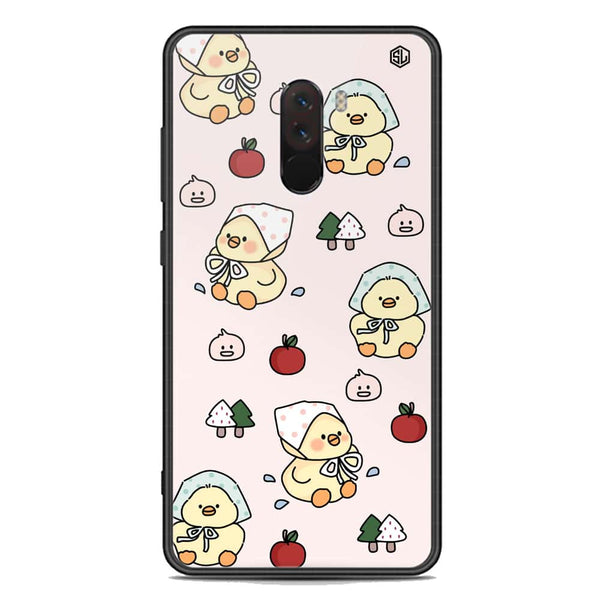 Cute Chic Series Soft Phone Case - Premium Glass Case - Design 2 - Xiaomi Pocophone F1