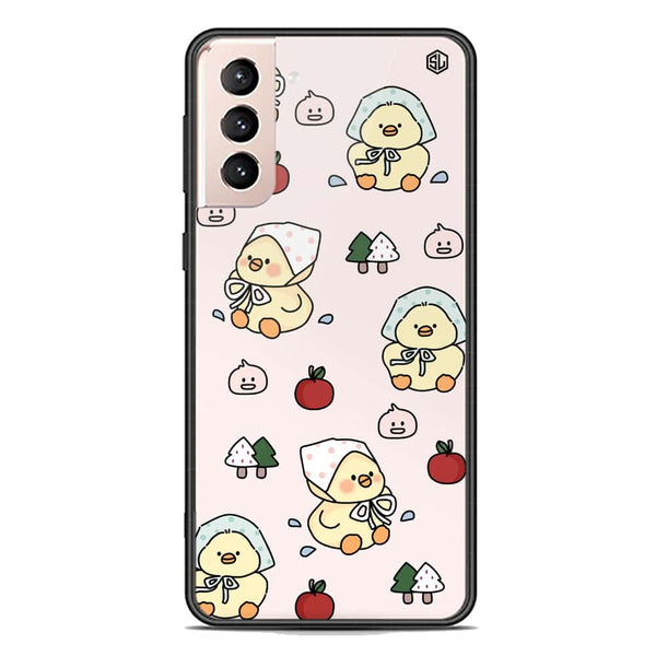 Cute Chic Series Soft Phone Case - Premium Glass Case - Design 2 - Samsung Galaxy S21 Plus 5G