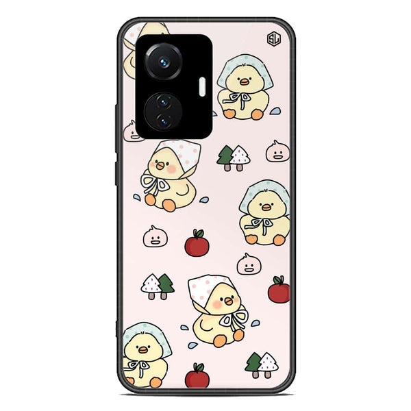 Cute Chic Series Soft Phone Case - Premium Glass Case - Design 2 - Vivo Y55 4G