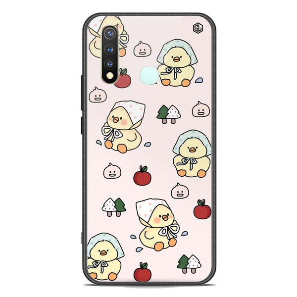 Cute Chic Series Soft Phone Case - Premium Glass Case - Design 2 - Vivo Y19