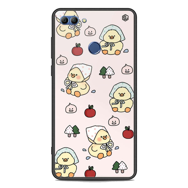 Cute Chic Series Soft Phone Case - Premium Glass Case - Design 2 - Huawei Y9 2018