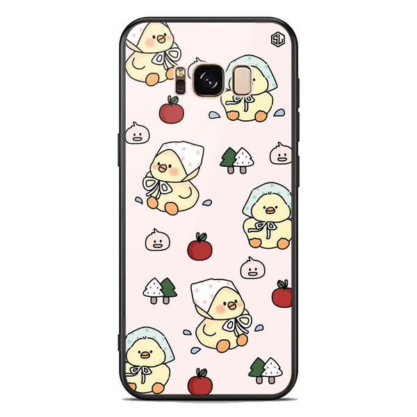 Cute Chic Series Soft Phone Case - Premium Glass Case - Design 2 - Samsung Galaxy S8 Plus