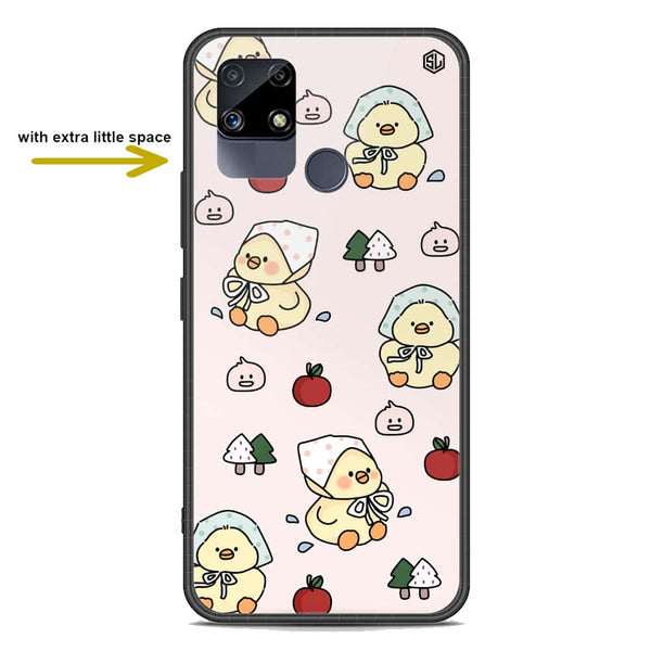 Cute Chic Series Soft Phone Case - Premium Glass Case - Design 2 - Realme C25