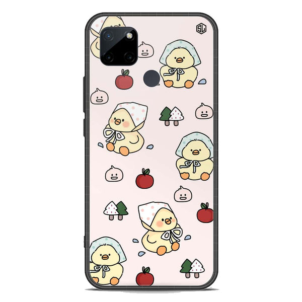 Cute Chic Series Soft Phone Case - Premium Glass Case - Design 2 - Realme C21Y