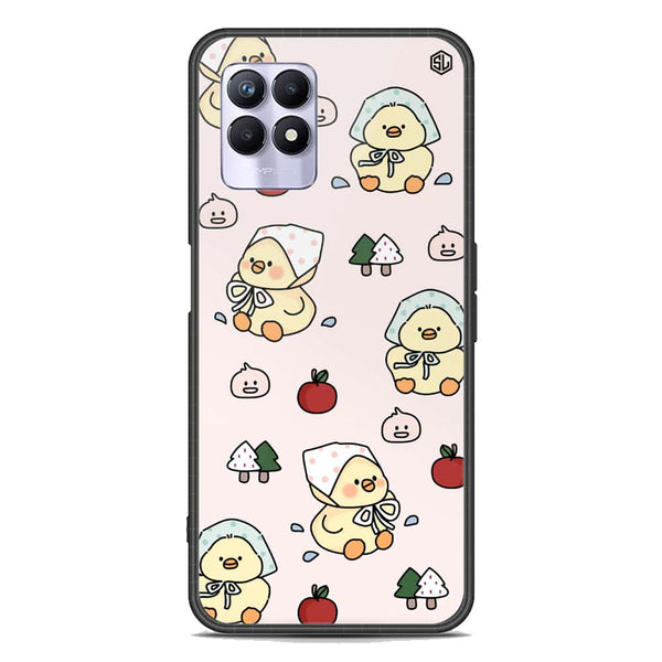 Cute Chic Series Soft Phone Case - Premium Glass Case - Design 2 - Realme 8i