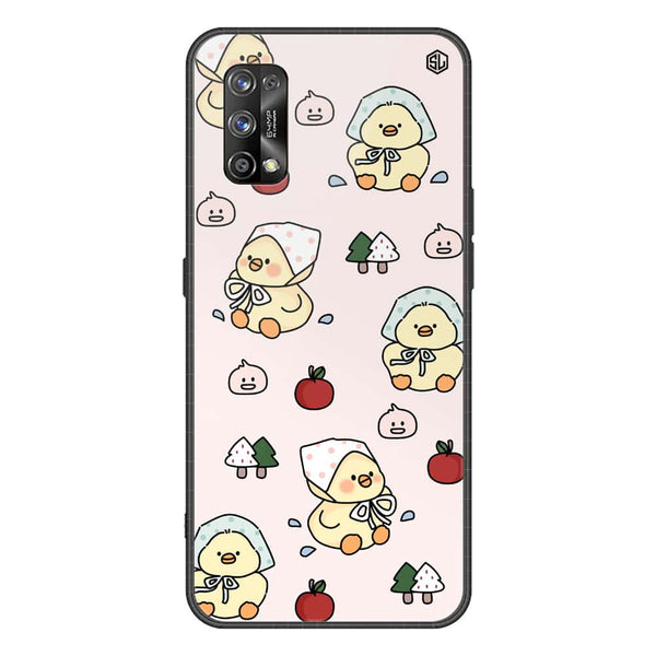 Cute Chic Series Soft Phone Case - Premium Glass Case - Design 2 - Realme 7 Pro