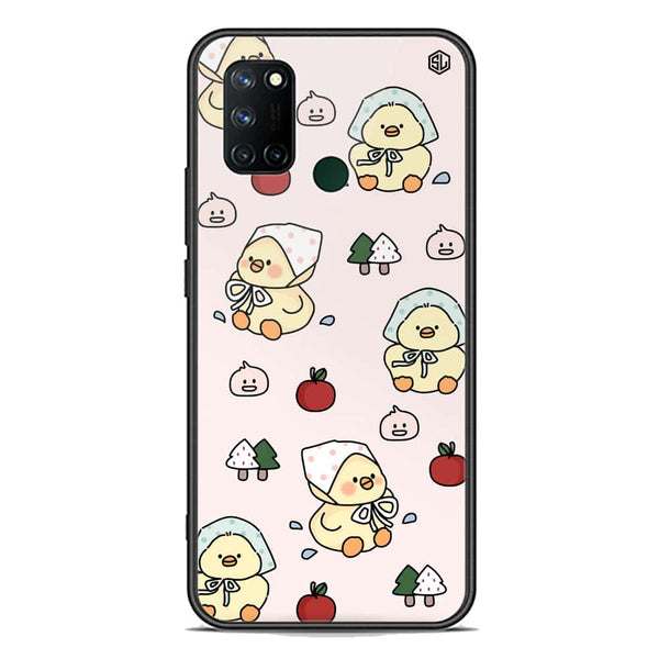 Cute Chic Series Soft Phone Case - Premium Glass Case - Design 2 - Realme 7i