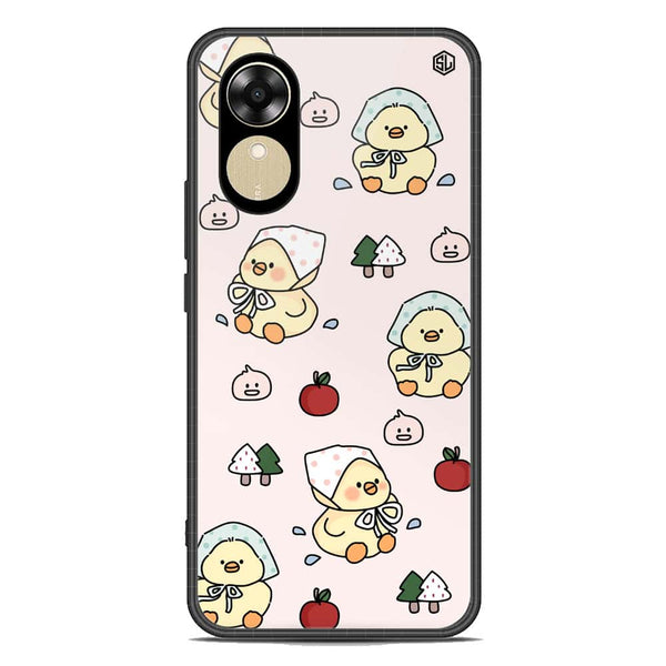 Cute Chic Series Soft Phone Case - Premium Glass Case - Design 2 - Oppo A17k