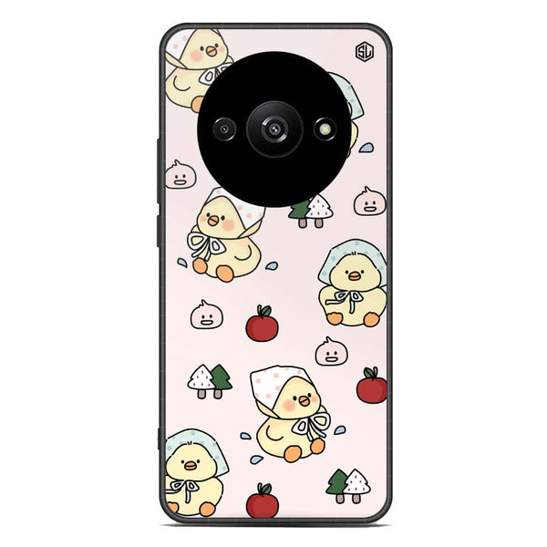 Cute Chic Series Soft Phone Case - Premium Glass Case - Design 2 - Xiaomi Redmi A3