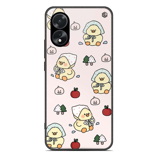 Cute Chic Series Soft Phone Case - Premium Glass Case - Design 2 - Oppo A18