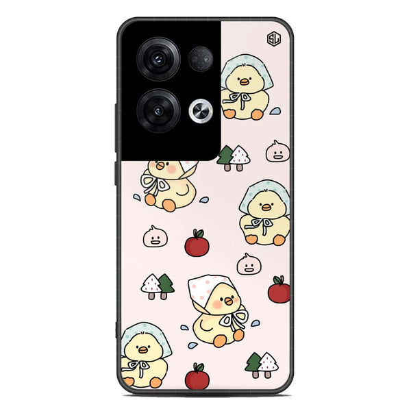 Cute Chic Series Soft Phone Case - Premium Glass Case - Design 2 - Oppo Reno 8 Pro