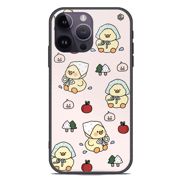 Cute Chic Series Soft Phone Case - Premium Glass Case - Design 2 - iPhone 14 Pro