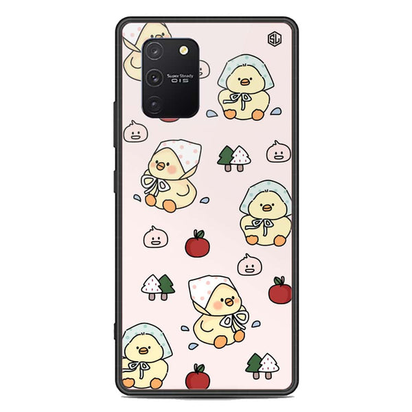 Cute Chic Series Soft Phone Case - Premium Glass Case - Design 2 - Samsung Galaxy A91