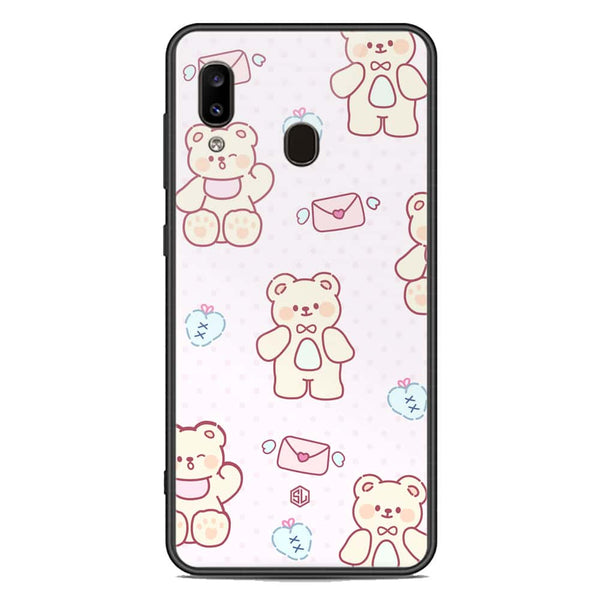 Cute Chic Series Soft Phone Case - Premium Glass Case - Design 3 - Samsung Galaxy A20