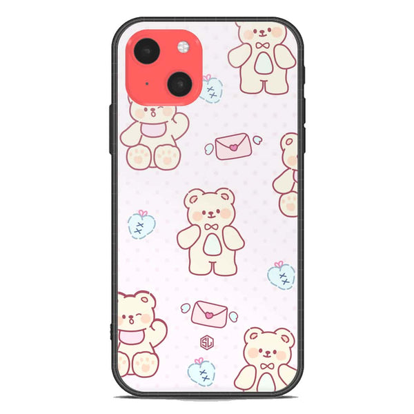 Cute Chic Series Soft Phone Case - Premium Glass Case - Design 3 - iPhone 13 Mini