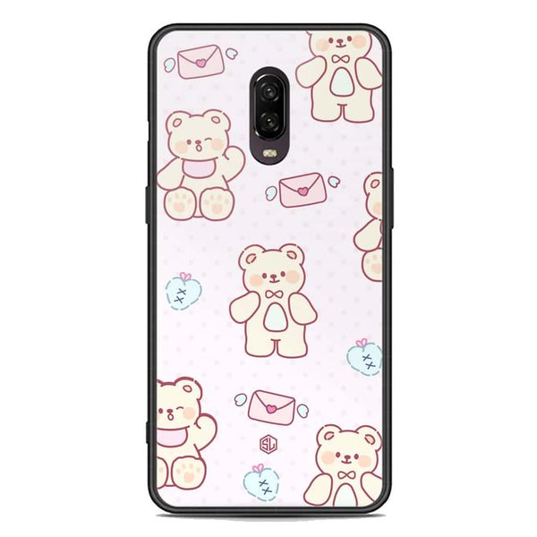 Cute Chic Series Soft Phone Case - Premium Glass Case - Design 3 - OnePlus 6T