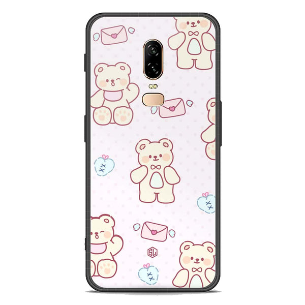 Cute Chic Series Soft Phone Case - Premium Glass Case - Design 3 - OnePlus 6