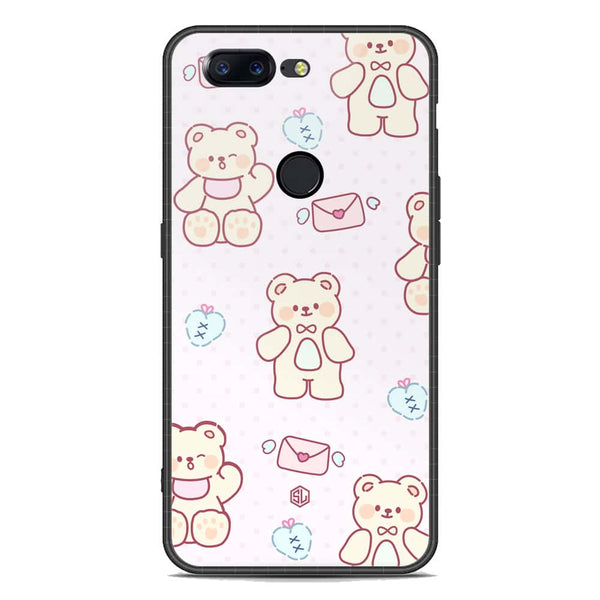 Cute Chic Series Soft Phone Case - Premium Glass Case - Design 3 - OnePlus 5T