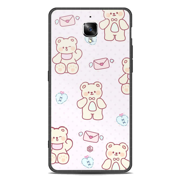 Cute Chic Series Soft Phone Case - Premium Glass Case - Design 3 - OnePlus 3T