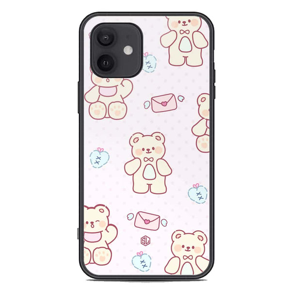 Cute Chic Series Soft Phone Case - Premium Glass Case - Design 3 - iPhone 12 Mini