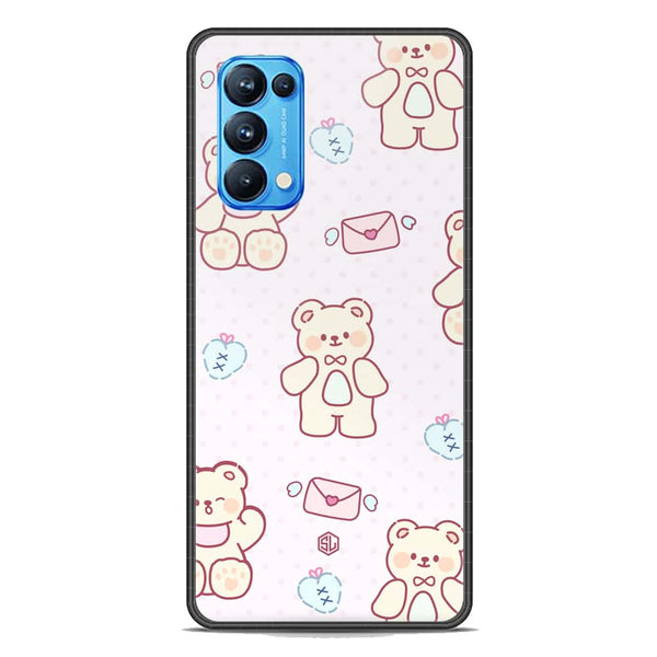 Cute Chic Series Soft Phone Case - Premium Glass Case - Design 3 - Oppo Reno 5 Pro 5G