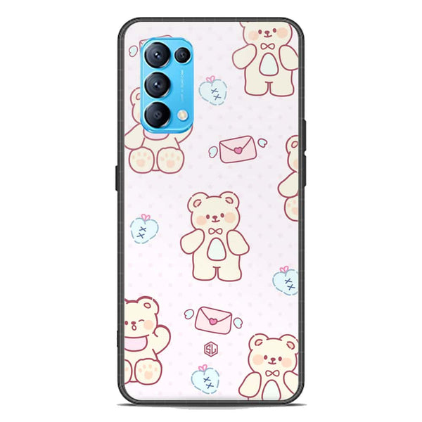 Cute Chic Series Soft Phone Case - Premium Glass Case - Design 3 - Oppo Reno 5 4G