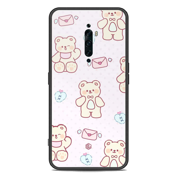 Cute Chic Series Soft Phone Case - Premium Glass Case - Design 3 - Oppo Reno 2Z