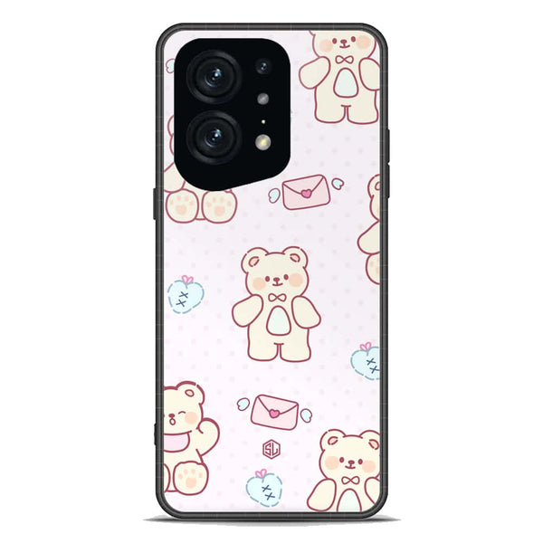 Cute Chic Series Soft Phone Case - Premium Glass Case - Design 3 - Oppo Find X5 Pro