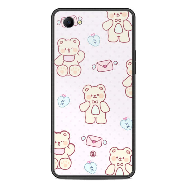 Cute Chic Series Soft Phone Case - Premium Glass Case - Design 3 - Oppo A83