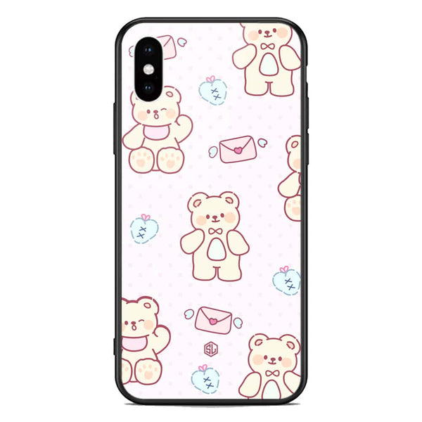 Cute Chic Series Soft Phone Case - Premium Glass Case - Design 3 - iPhone XS Max