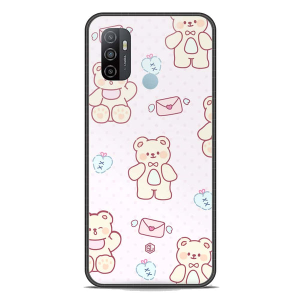 Cute Chic Series Soft Phone Case - Premium Glass Case - Design 3 - Oppo A53