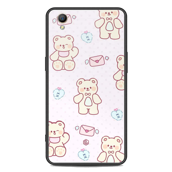 Cute Chic Series Soft Phone Case - Premium Glass Case - Design 3 - Oppo A37