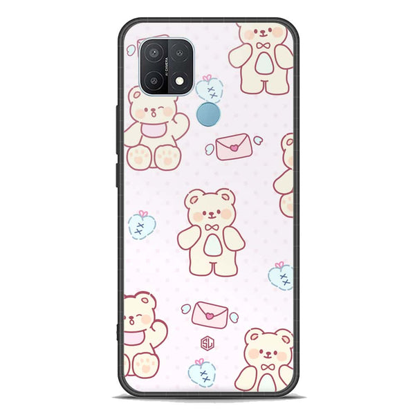 Cute Chic Series Soft Phone Case - Premium Glass Case - Design 3 - Oppo A35