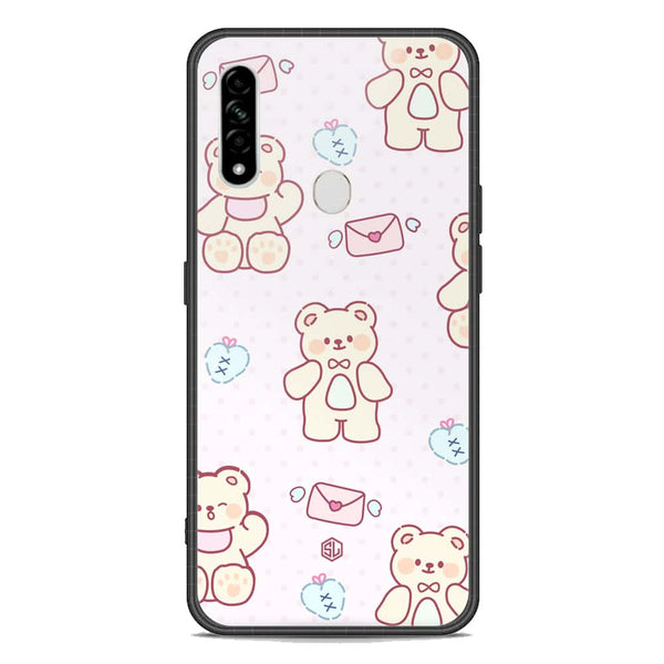 Cute Chic Series Soft Phone Case - Premium Glass Case - Design 3 - Oppo A31