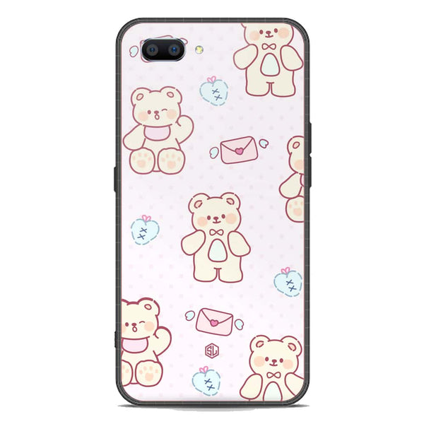 Cute Chic Series Soft Phone Case - Premium Glass Case - Design 3 - Oppo A12e