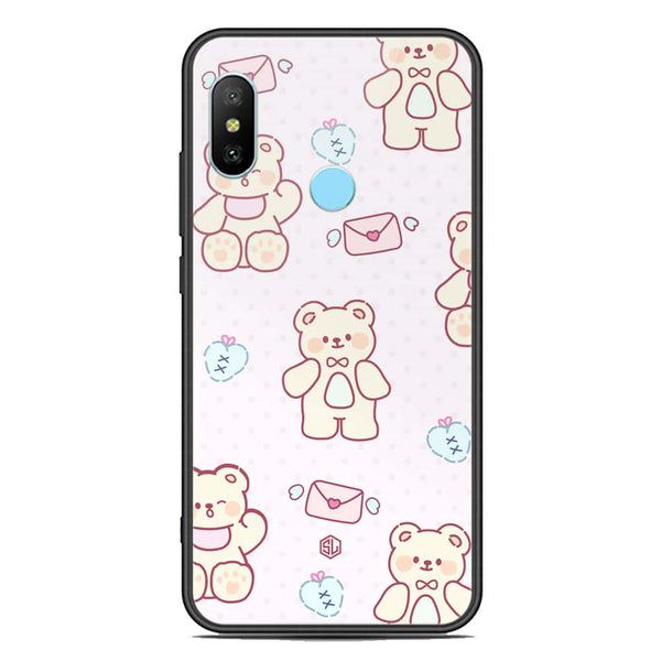 Cute Chic Series Soft Phone Case - Premium Glass Case - Design 3 - Xiaomi Redmi Note 6