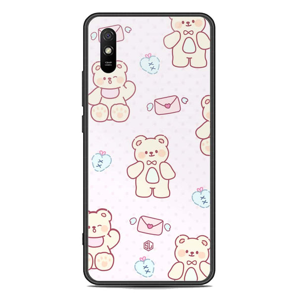 Cute Chic Series Soft Phone Case - Premium Glass Case - Design 3 - Xiaomi Redmi 9A