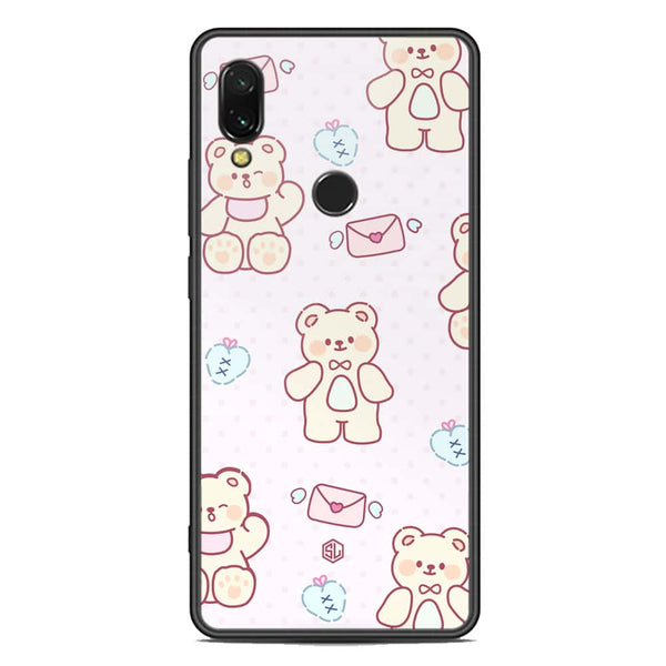 Cute Chic Series Soft Phone Case - Premium Glass Case - Design 3 - Xiaomi Redmi 7