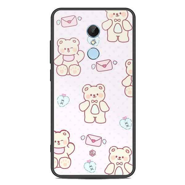 Cute Chic Series Soft Phone Case - Premium Glass Case - Design 3 - Xiaomi Redmi 5