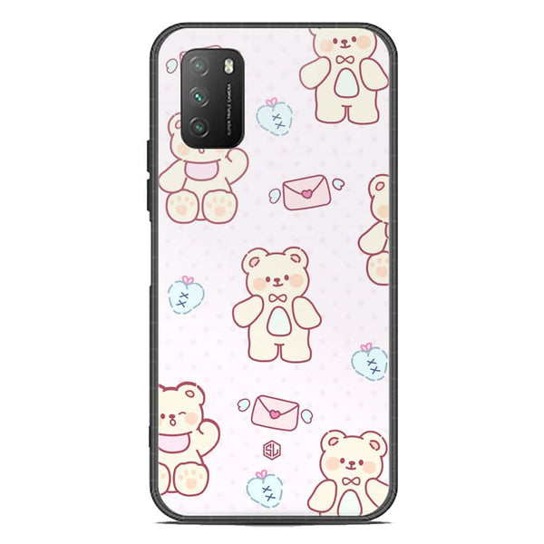 Cute Chic Series Soft Phone Case - Premium Glass Case - Design 3 - Xiaomi Poco M3