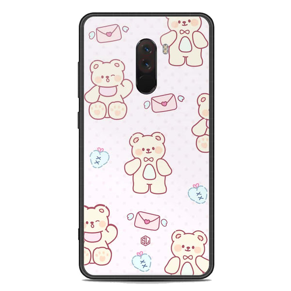 Cute Chic Series Soft Phone Case - Premium Glass Case - Design 3 - Xiaomi Pocophone F1