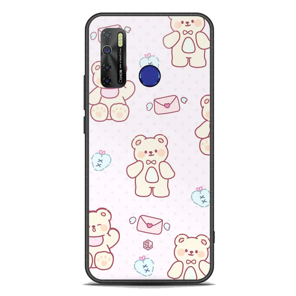 Cute Chic Series Soft Phone Case - Premium Glass Case - Design 3 - Tecno Spark 5 pro