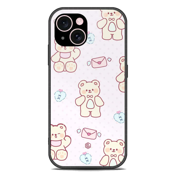 Cute Chic Series Soft Phone Case - Premium Glass Case - Design 3 - iPhone 15 Plus