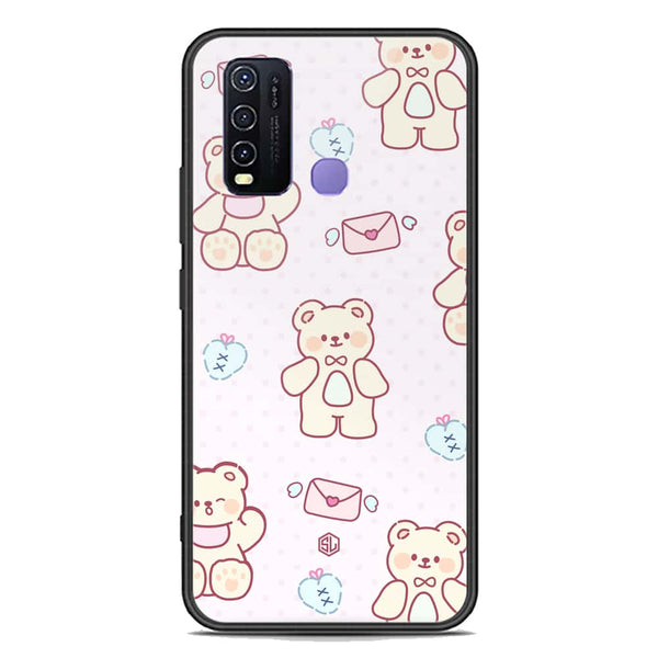 Cute Chic Series Soft Phone Case - Premium Glass Case - Design 3 - Vivo Y30